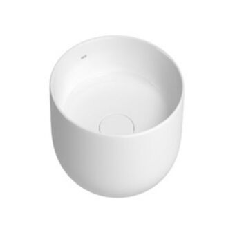 Cuba de apoio redonda 30cm branca slim deca