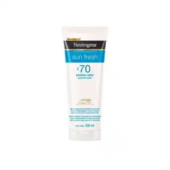 Farmácias Pague Menos Protetor solar neutrogena sun fresh fps 70 200ml oferta