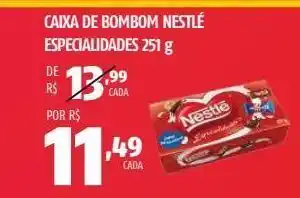 Caixa de bombom nestlé especialidades 251 g