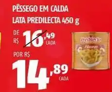 OXXO Pêssego em calda lata predilecta 450 g oferta