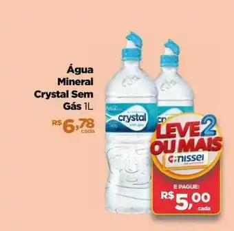 Farmácias Nissei Água mineral crystal sem gás oferta