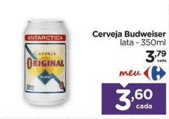 Carrefour Cerveja Budweiser 350ml oferta