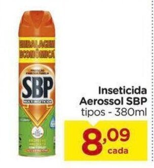 Inseticida Aerossol SBP 380ml