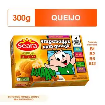 Supermercado Precito Frango empanado turma da mônica queijo seara 300g oferta