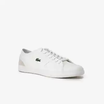 Lacoste Tênis masculino sideline em couro oferta