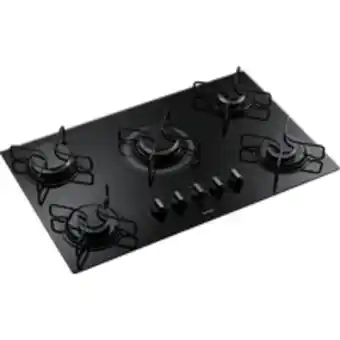 Novo Mundo Cooktop consul, 5 bocas, vidro temperado, acendimento super automático, a gás - cd075ae oferta