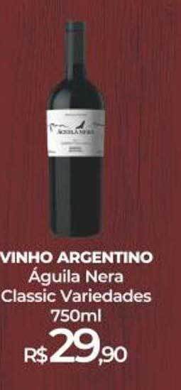 Peg Pese Vinho argentino águila nera classic variedades oferta