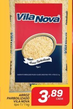 GBarbosa Arroz parboilizado vila nova tipo 1 / 1 kg oferta