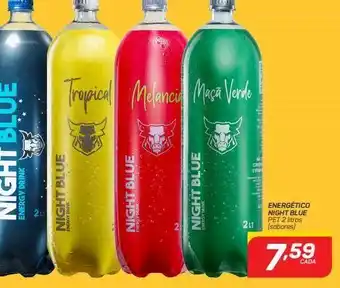 Energético night blue pet 2 litros (sabores)