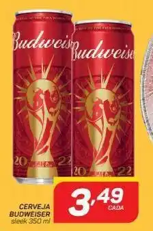 GBarbosa Cerveja budweiser sleek 350 ml oferta