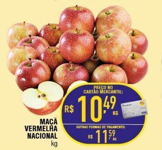 Maçã vermelha nacional kg