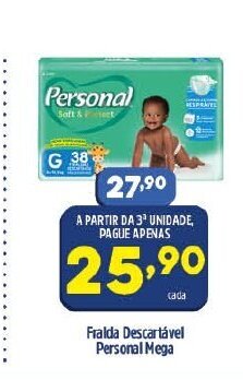 Fralda Descartavel Personal Mega