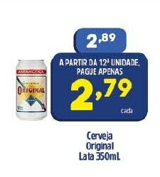 Arena Atacado Cerveja Original lata 350ml oferta