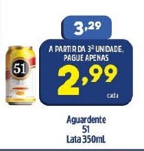 Arena Atacado Aguardente 51 Lata 350ml oferta
