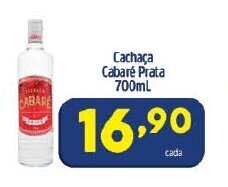 Arena Atacado Cachaca Cabare Prata 700ml oferta