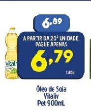 Arena Atacado Oleo de Soja Vitaliv pet 900ml oferta
