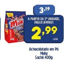 Achocolatado em po Muky sache 400g