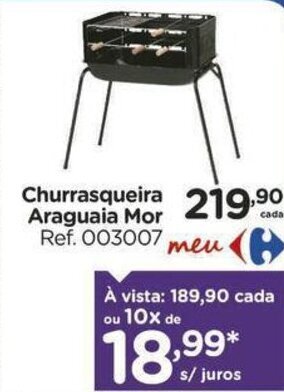 Carrefour Churrasqueira Araguaia Mor oferta