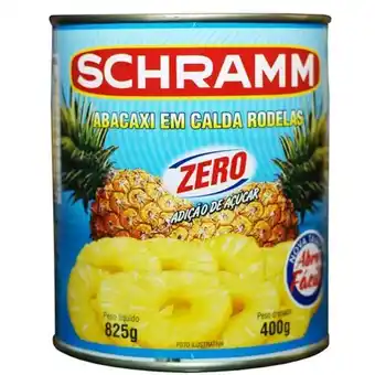 Abacaxi em calda zero açúcar schramm 400g