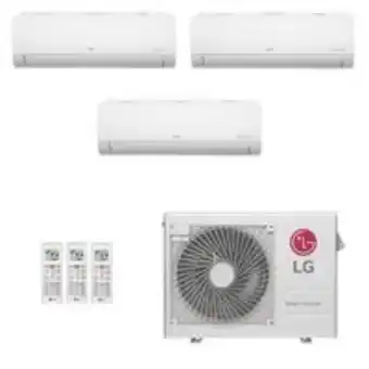 Novo Mundo Ar-condicionado multi split inverter lg 24.000 btus (3x evap hw 9.000) quente/frio 220v oferta
