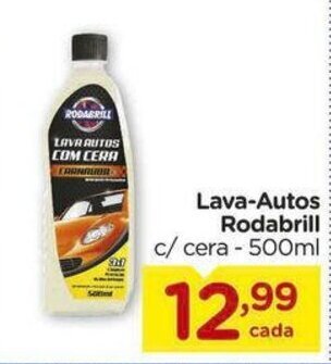 Carrefour Lava Autos Rodabrill c/ cera 500ml oferta