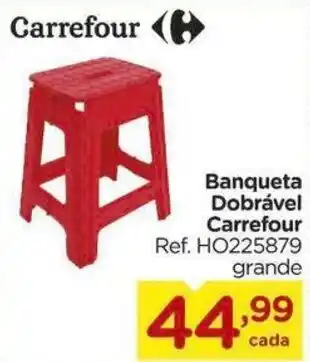 Carrefour Banqueta Dobravel Carrefour oferta