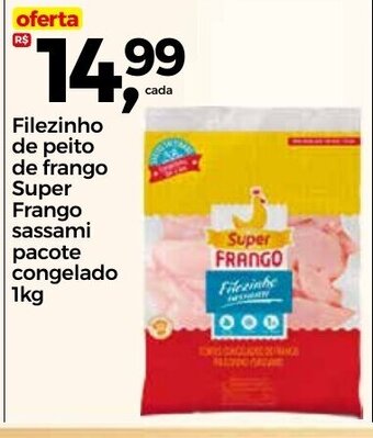 Frangolândia Filezinho de peito de Frango Super Frango pacote congealado 1kg oferta
