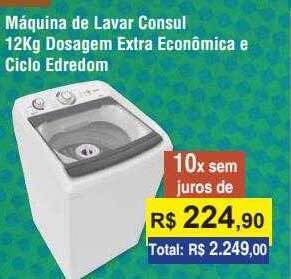 Copercana Máquina de lavar consul 12kg dosagem extra econômica e ciclo edredom oferta