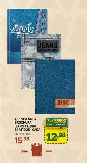 Agenda anual brochura jeans tilibra sortidos