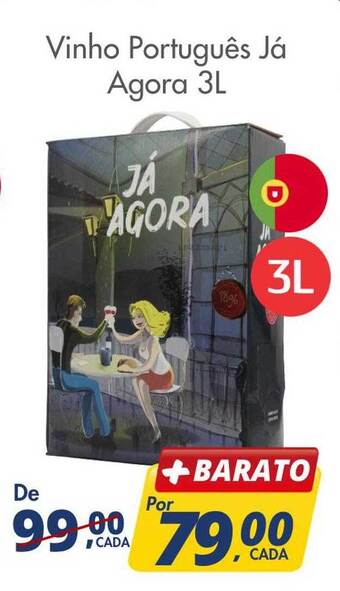 Delta Supermercados Vinho português já agora oferta