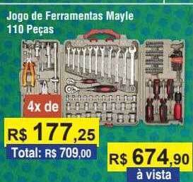 Jogo de ferramentas mayle 110 peças