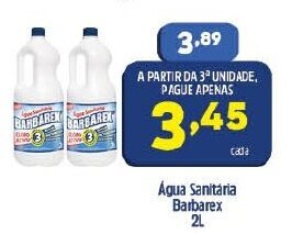 Arena Atacado Agua Sanitaria Barbarex 2L oferta