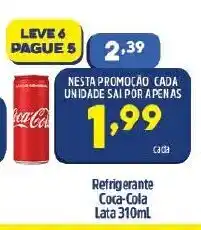 Arena Atacado Refrigerante Coca Cola lata 310ml oferta