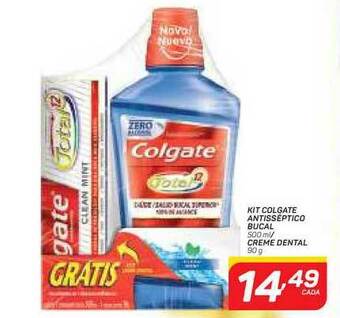 GBarbosa Kit Colgate Antisséptico Bucal Creme Dental 90g oferta
