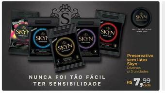 Preservativo Sem Látex Skyn
