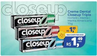 Hiper Farma Creme Dental Closeup Triple 70g oferta