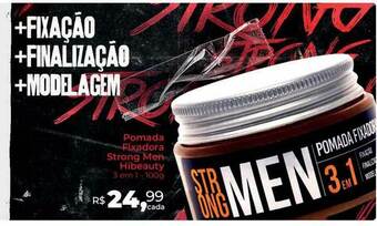 Hiper Farma Pomada Fixadora Strong Men Hibeauty oferta