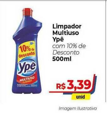 Hiper Moreira Limpador Multiuso Ypê Com 10% De Desconto 500ml oferta