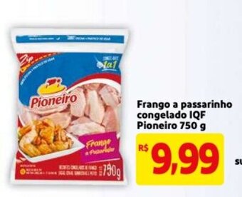 Mercado Extra Frango a Passarinho Congelado IQF Pioneiro 750g oferta