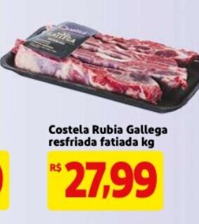 Costela Rubia Gallega resfriada fatiada 1kg