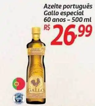 Comper Azeite português gallo especial 60 anos oferta