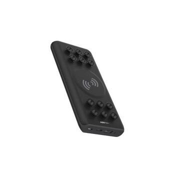 Carregador usb portatil sem fio 10000mah, preto, pb306, oex