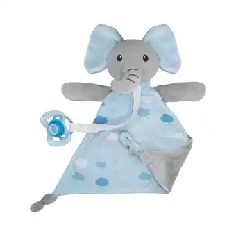 Ri Happy Naninha com prendedor de chupeta buba elefante azul oferta