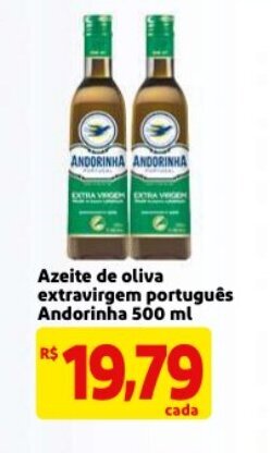 Mercado Extra Azeite de Oliva Extravirgem portugues Andorinha 500ml oferta