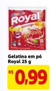 Mercado Extra Gelatina em po Royal 25g oferta