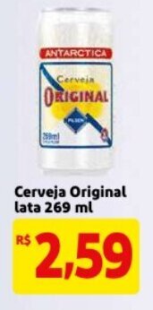 Mercado Extra Cerveja Original lata 269ml oferta