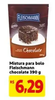 Mercado Extra Mistura para bolo Fleischmann chocolate 390g oferta