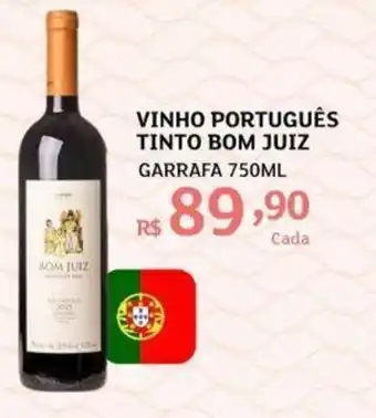 Assaí Atacadista Vinho Portugues Tinto Bom Juiz 750ml oferta