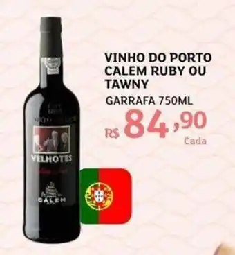 Assaí Atacadista Vinho Do Porto Calem Ruby ou Tawny 750ml oferta
