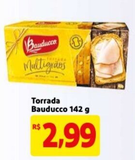 Mercado Extra Torrada Bauducco 142g oferta